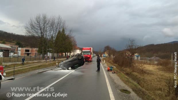 Težak udes na Ibarskoj magistrali