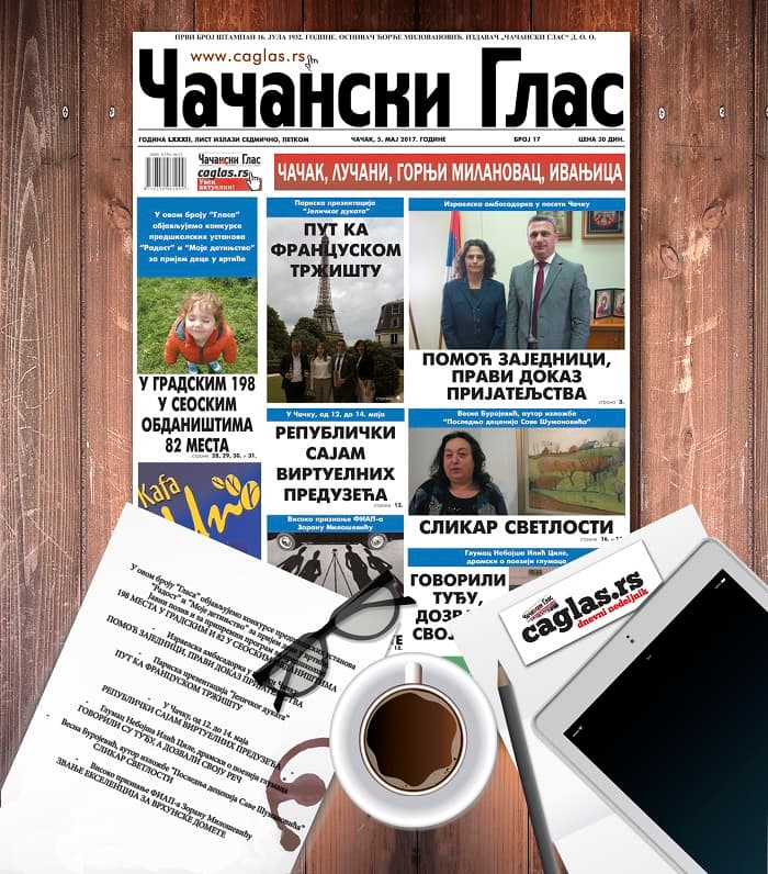 NAJNOVIJI BROJ Čačanskog glasa