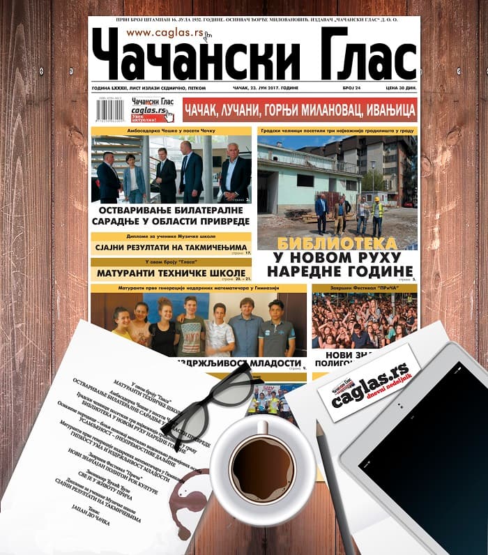 NAJNOVIJI BROJ Čačanskog glasa