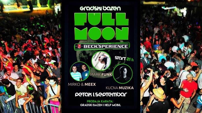 „FullMoon Beck’sperience 2017“ na Gradskom bazenu