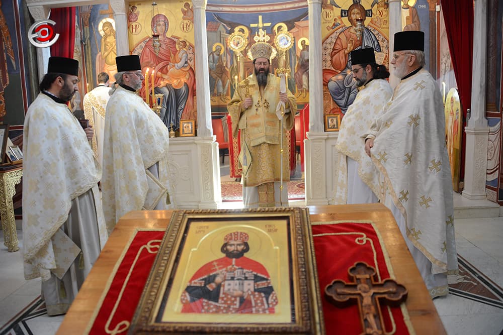 Episkop žički Justin bogoslužio u crkvi u Ljubiću (FOTO)