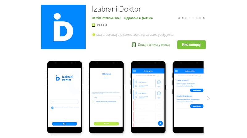 Zakazivanje pregleda od sad i preko aplikacije "Izabrani doktor"