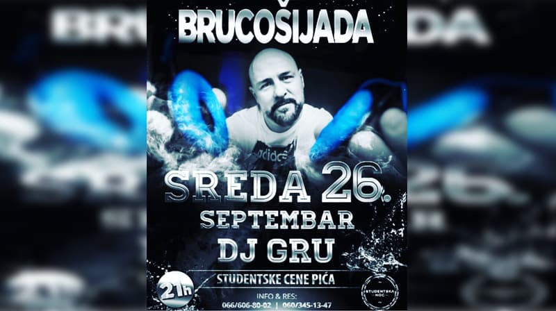 BRUCOŠIJADA u Čačku: Proslavite početak nove akademske godine sa Gruom