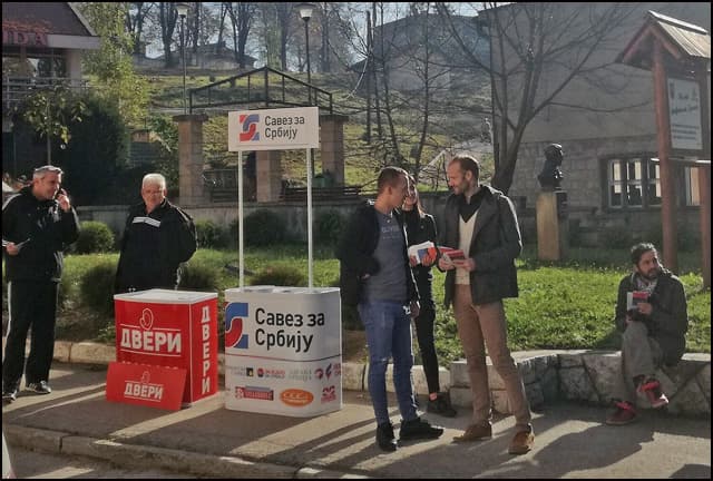 Lideri Saveza za Srbiju obišli Dragačevo i održali tribinu u Guči