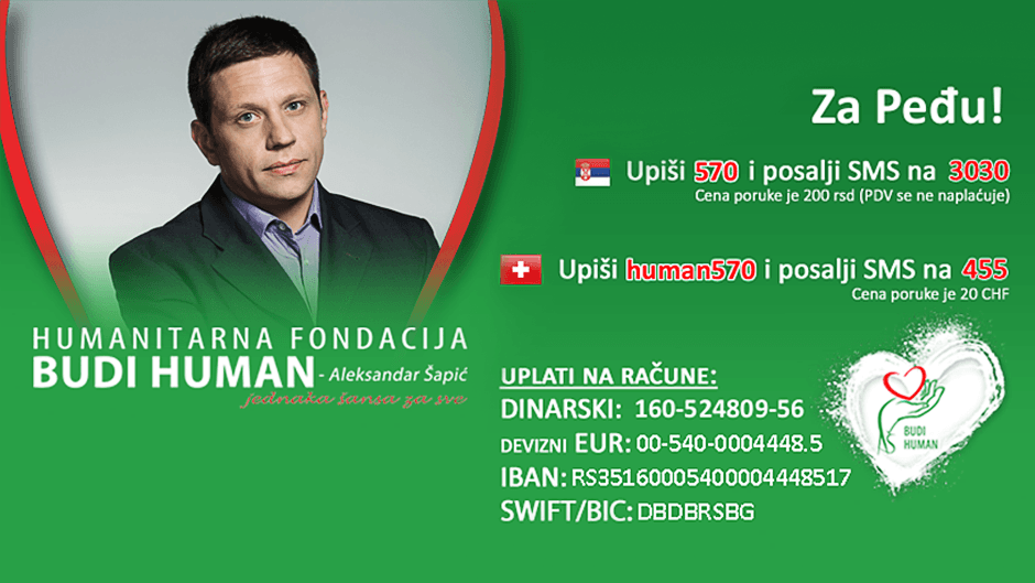 Budimo humani: Prikupljanje pomoći za Peđu Obradovića, urednika TV N1