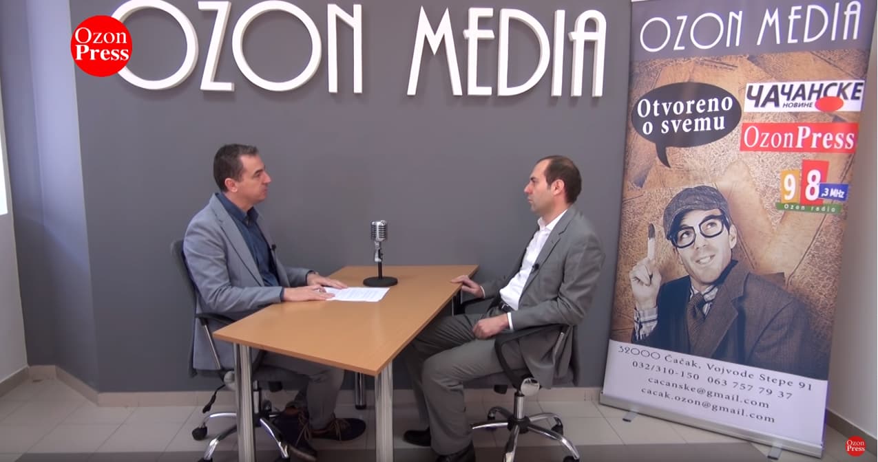 Bivši načelnik LER - a otvoreno o svemu u gradu Čačku u emisiji Ozon Pressa (VIDEO)