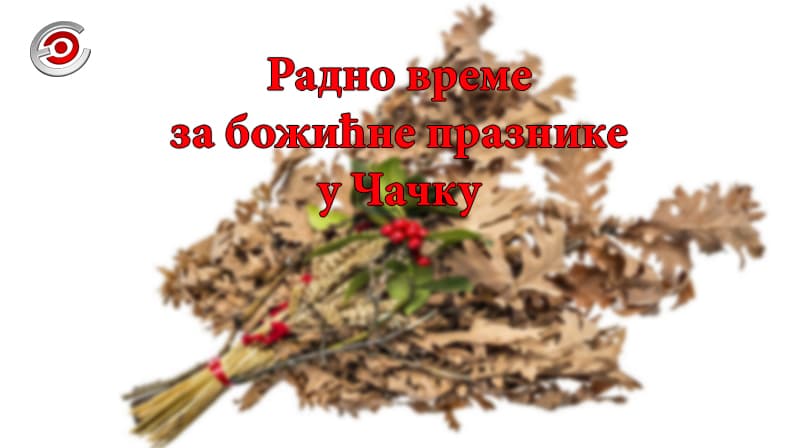 RADNO VREME za Badnji dan i Božić 2019.
