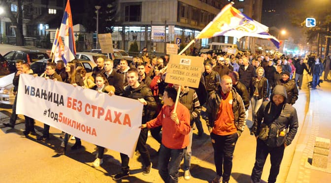 U Ivanjici održan šesti protest građana "1 od 5 miliona"