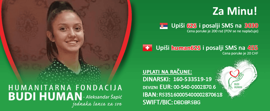APEL ZA POMOĆ: Pomozimo da Mina ozdravi!