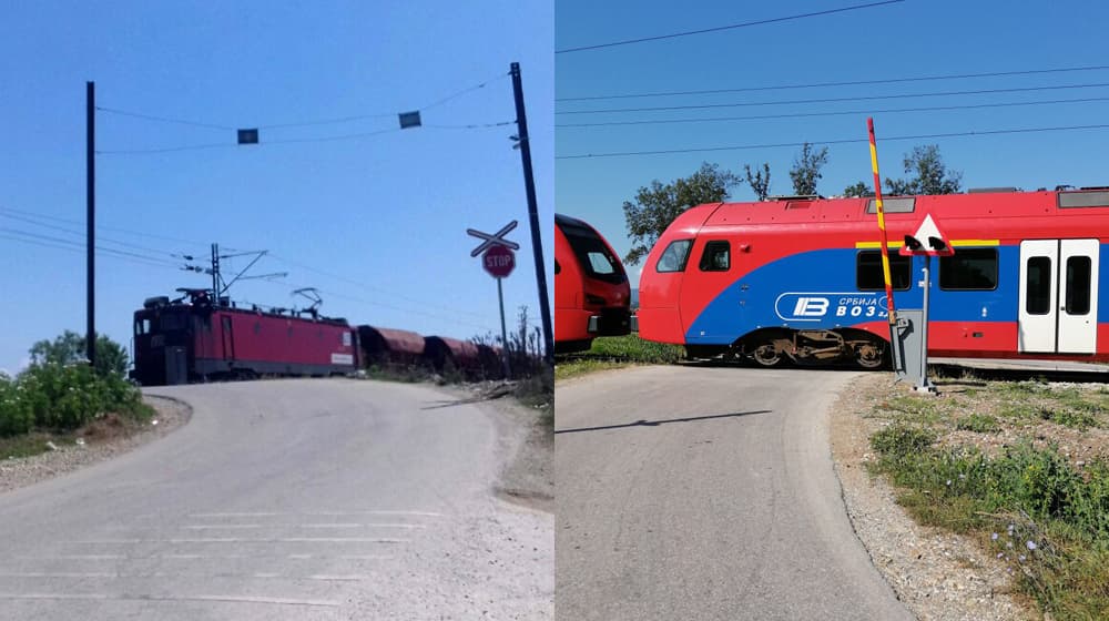 REPORTERI U EPICENTRU: Sa strahom prelazimo pružni prelaz (FOTO + VIDEO)