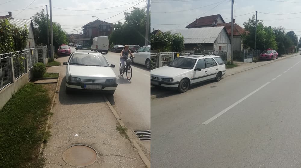 REPORTERI U EPICENTRU: Pešaci ne mogu normalno da se kreću trotoarom zbog bahatog parkiranja