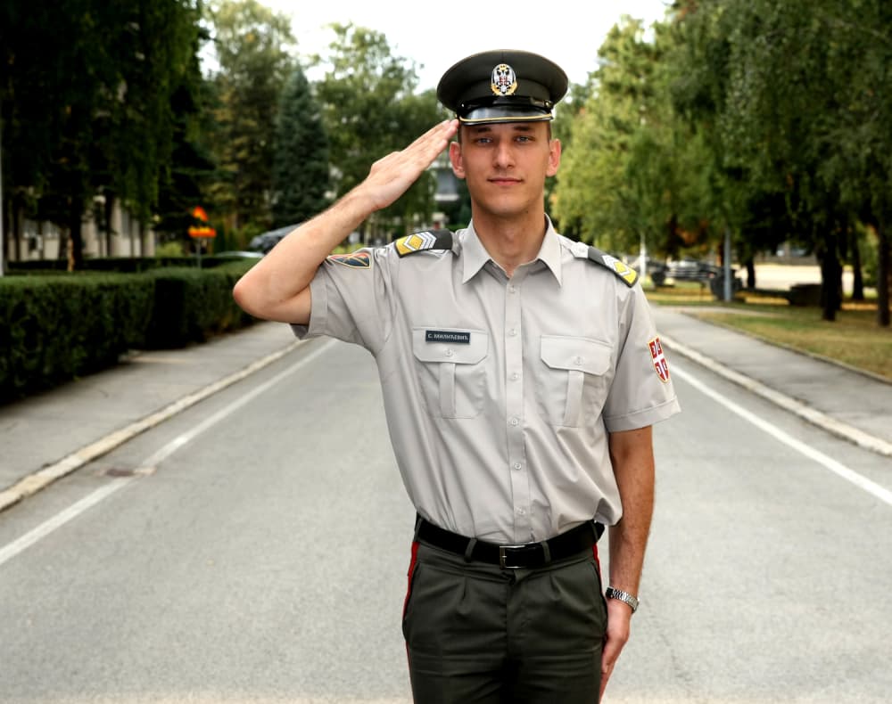 Čačanin, najbolji kadet Vojne akademije