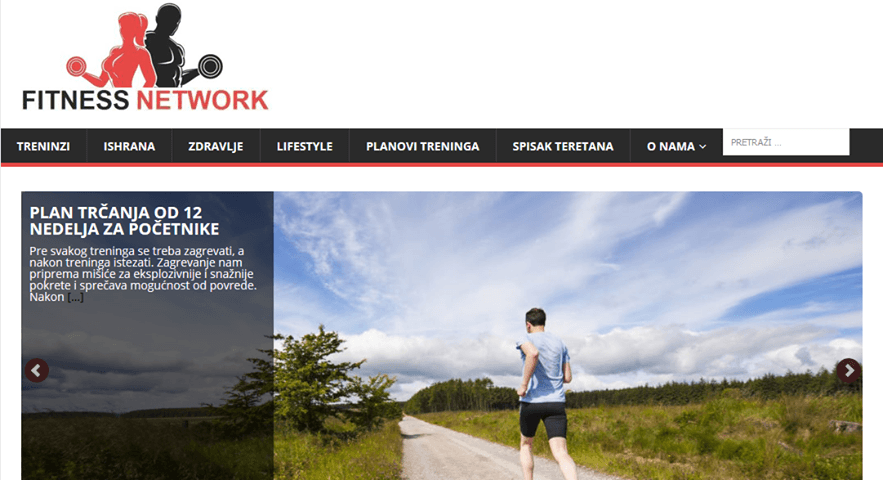 FITNESS NETWORK - Uspešan Web projekat mladih Čačana