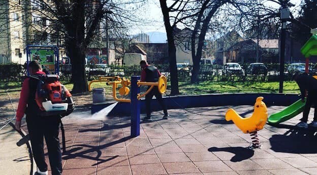 Dezinfekcija objekata i sportskih terena SC "Mladost"