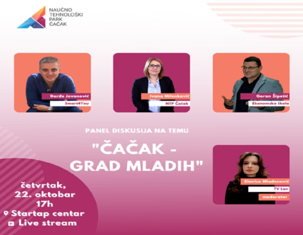 Panel diskusija "Čačak - grad mladih"