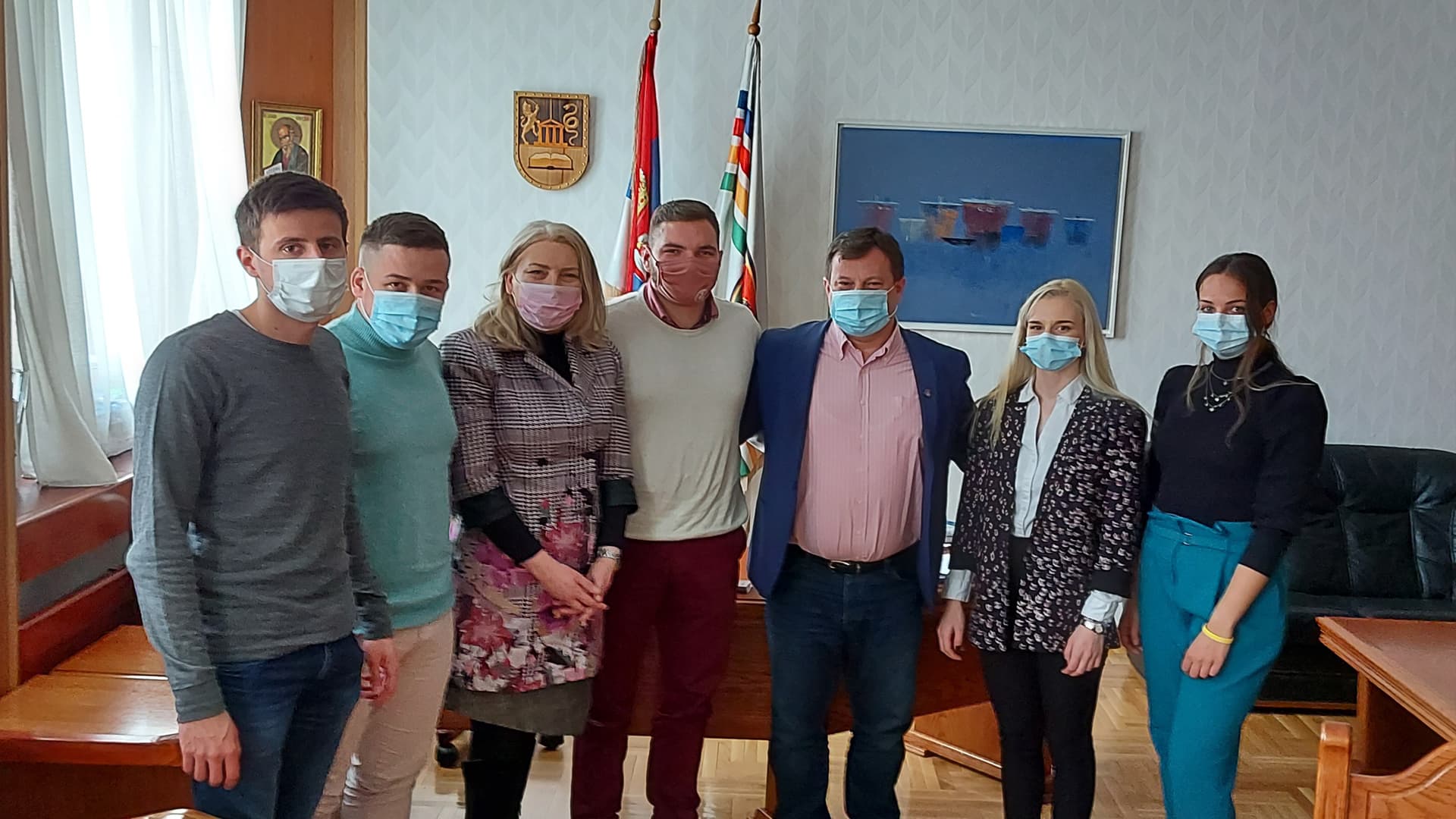 Predstavnici studenata čačanskih fakulteta na sastanku sa rektorom