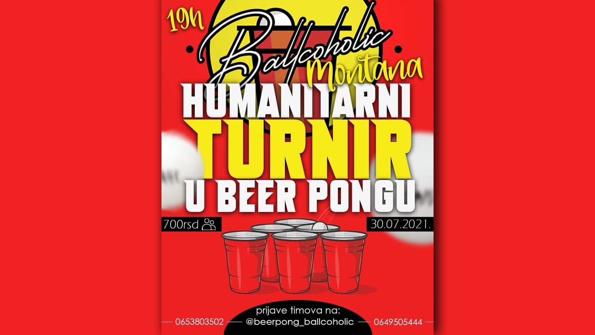Humanitarni turnir u Beer Pongu za malu Srnu Dragojević