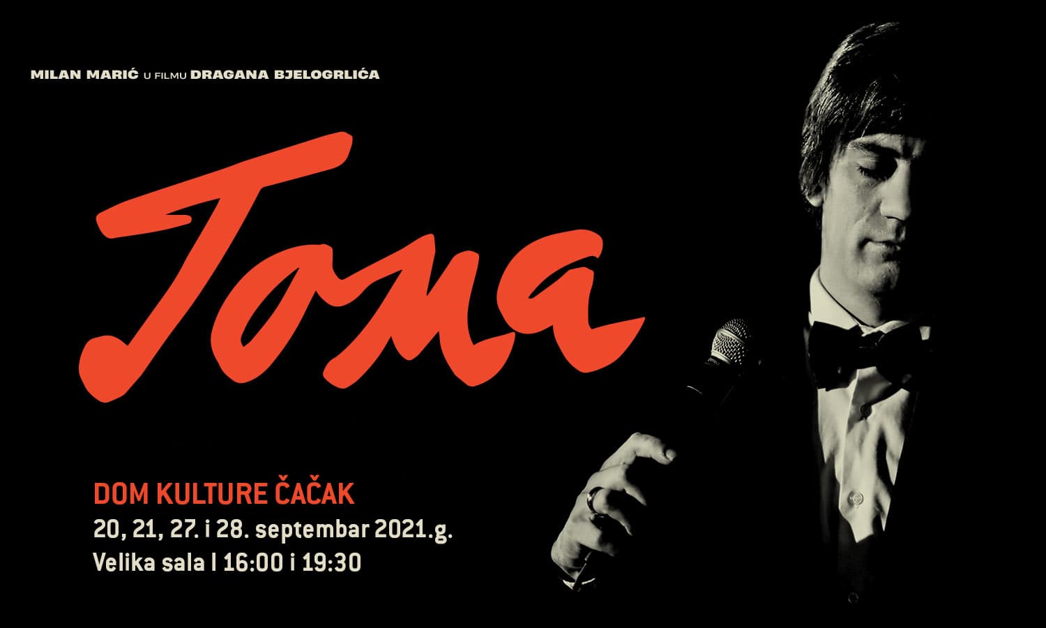 Biografski film o Tomi Zdravkoviću u čačanskom Domu kulture