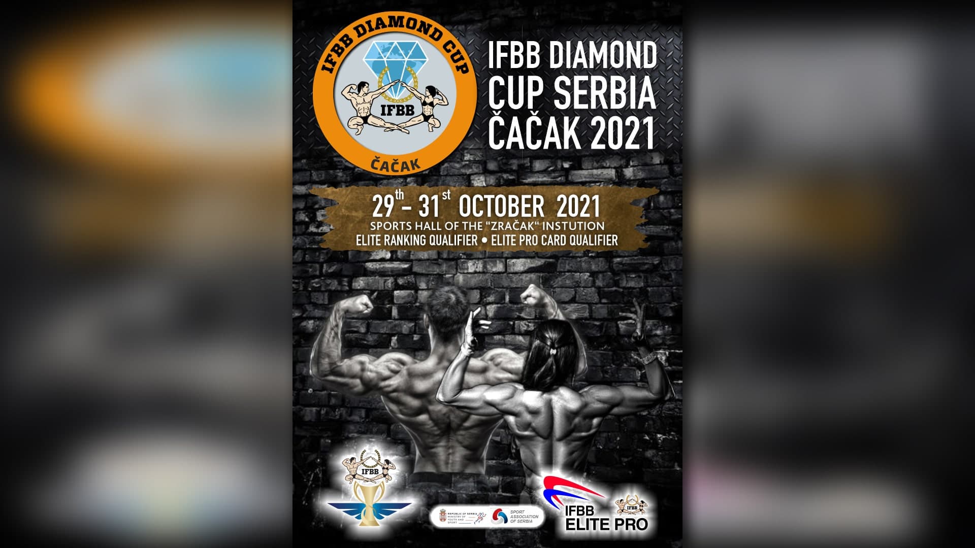 "IFBB DIAMOND CUP SERBIA - ČAČAK" za vikend u Čačku