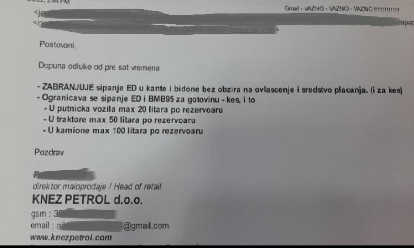 GRAčANI REPORTERI: Gorivo u Srbiji "na kašičicu"