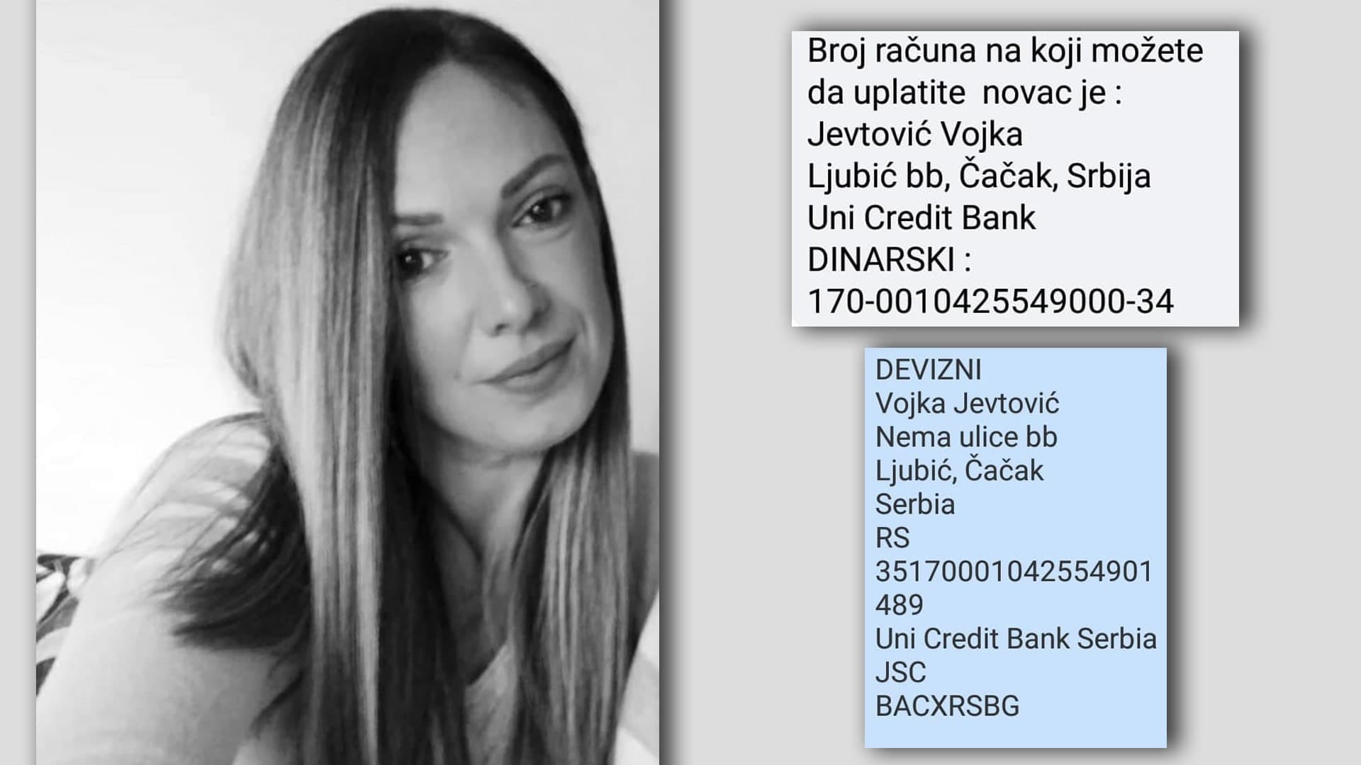 Mladoj Čačanki Vojki Jevtović hitno potrebna pomoć za lečenje u Turskoj