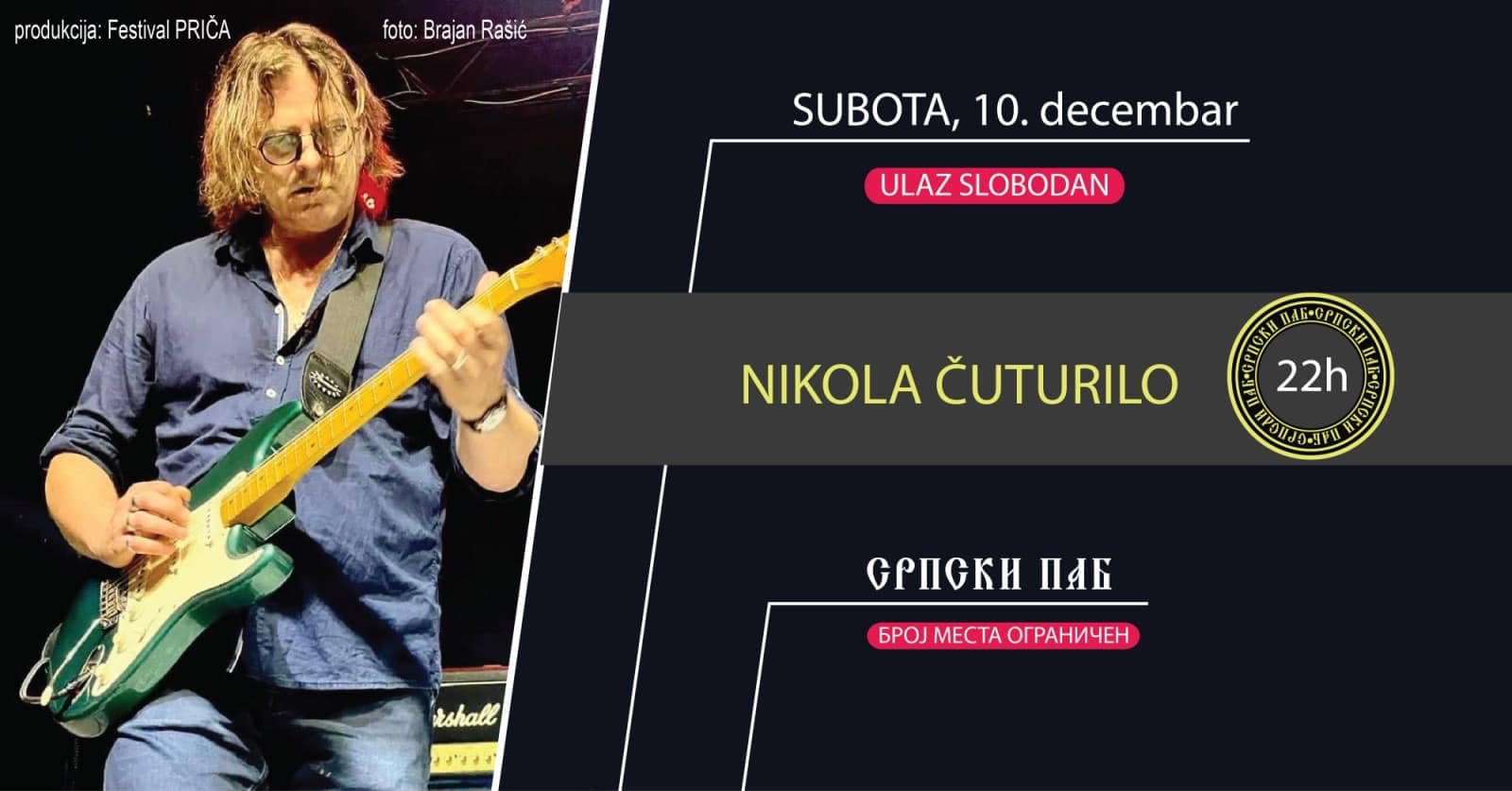 Nikola Čuturilo sa bendom u Srpskom pabu