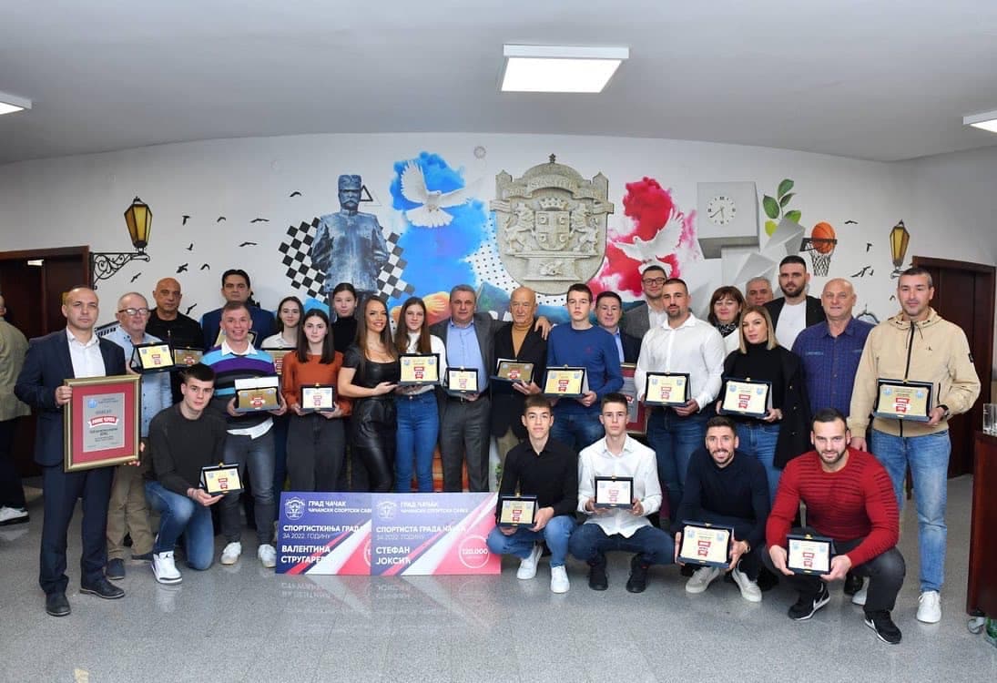 Proglašeni najbolji sportisti Čačka u 2022. godini (FOTO)