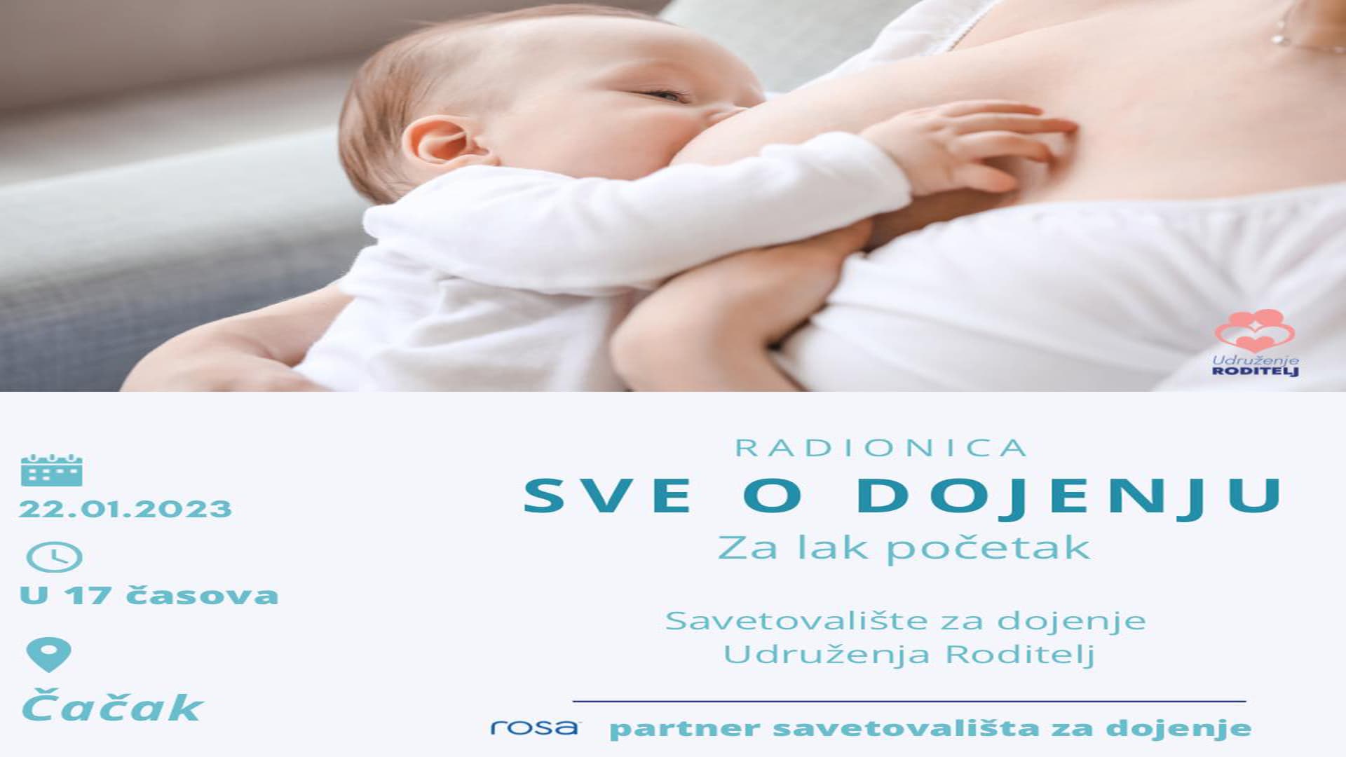 Radionica za buduće mame "Sve o dojenju - za lak početak"