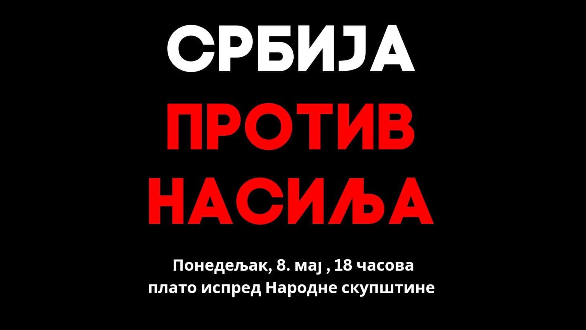 Opozicija pozvala građane na protestnu šetnju protiv nasilja u ponedeljak