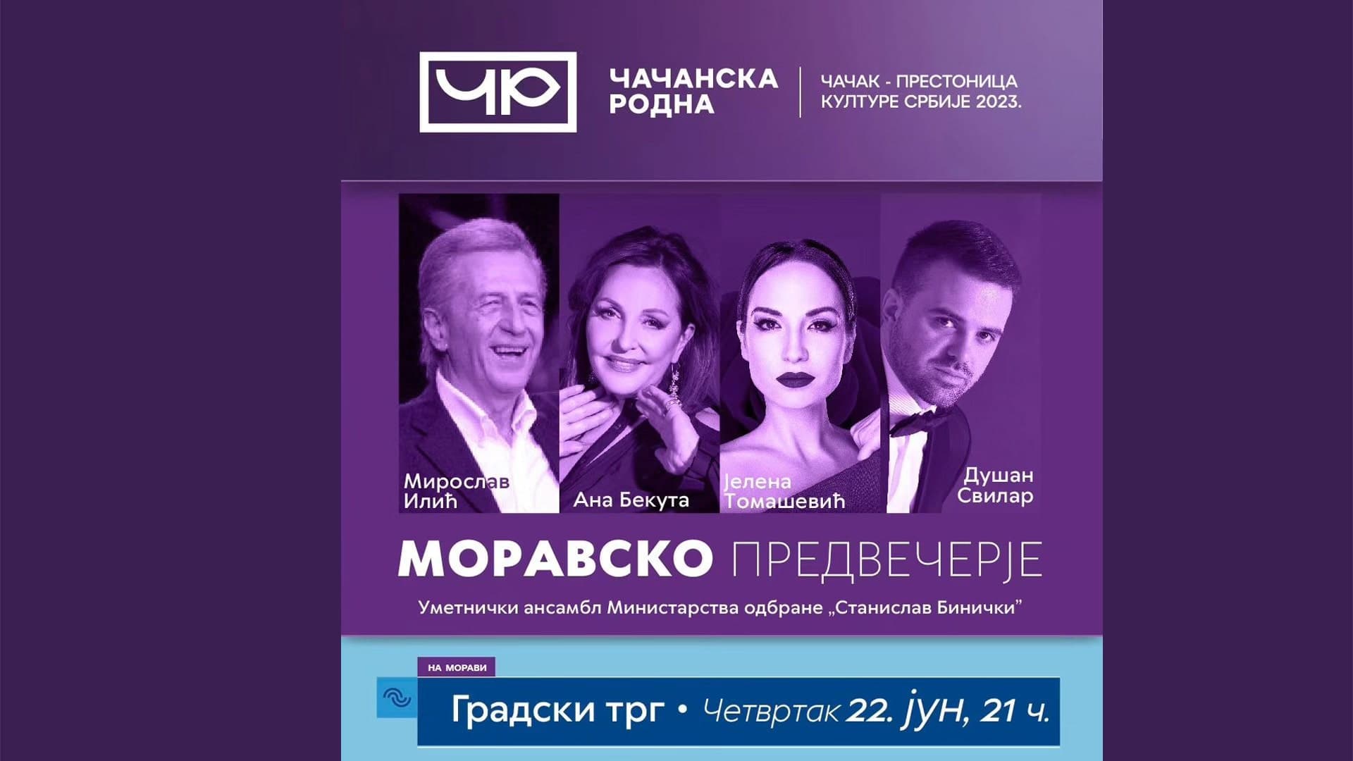 Koncert "Moravsko predvečerje" na Gradskom trgu