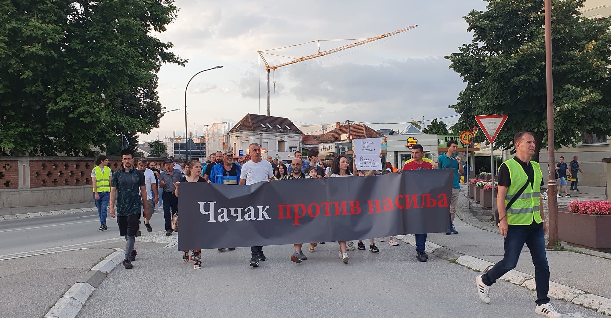Peti protest protiv nasilja u Čačku