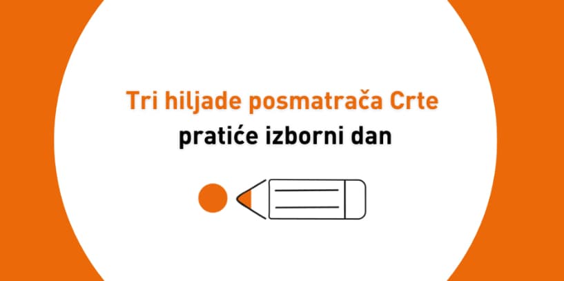 Tri hiljade posmatrača Crte pratiće izborni dan