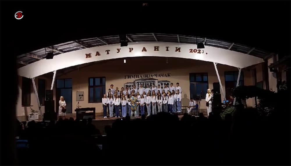 Koncert hora čačanske Gimnazije "Naš zlatni dan"