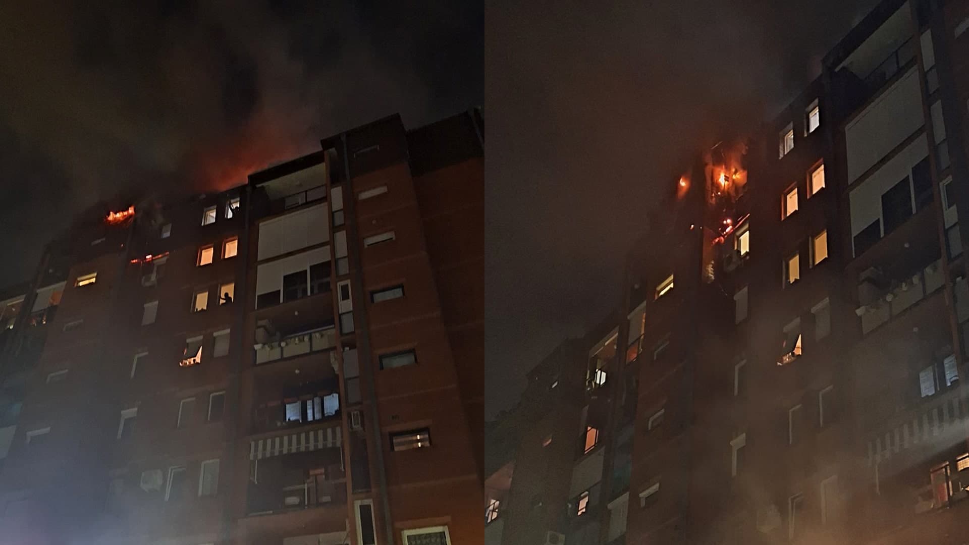 Požar u višespratnici na Ljubić keju
