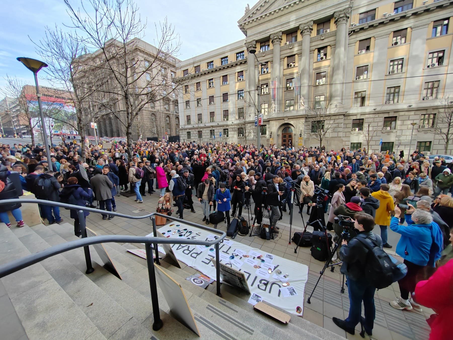 Najveći protesti u Srbiji u prvom tromesečju 2024.