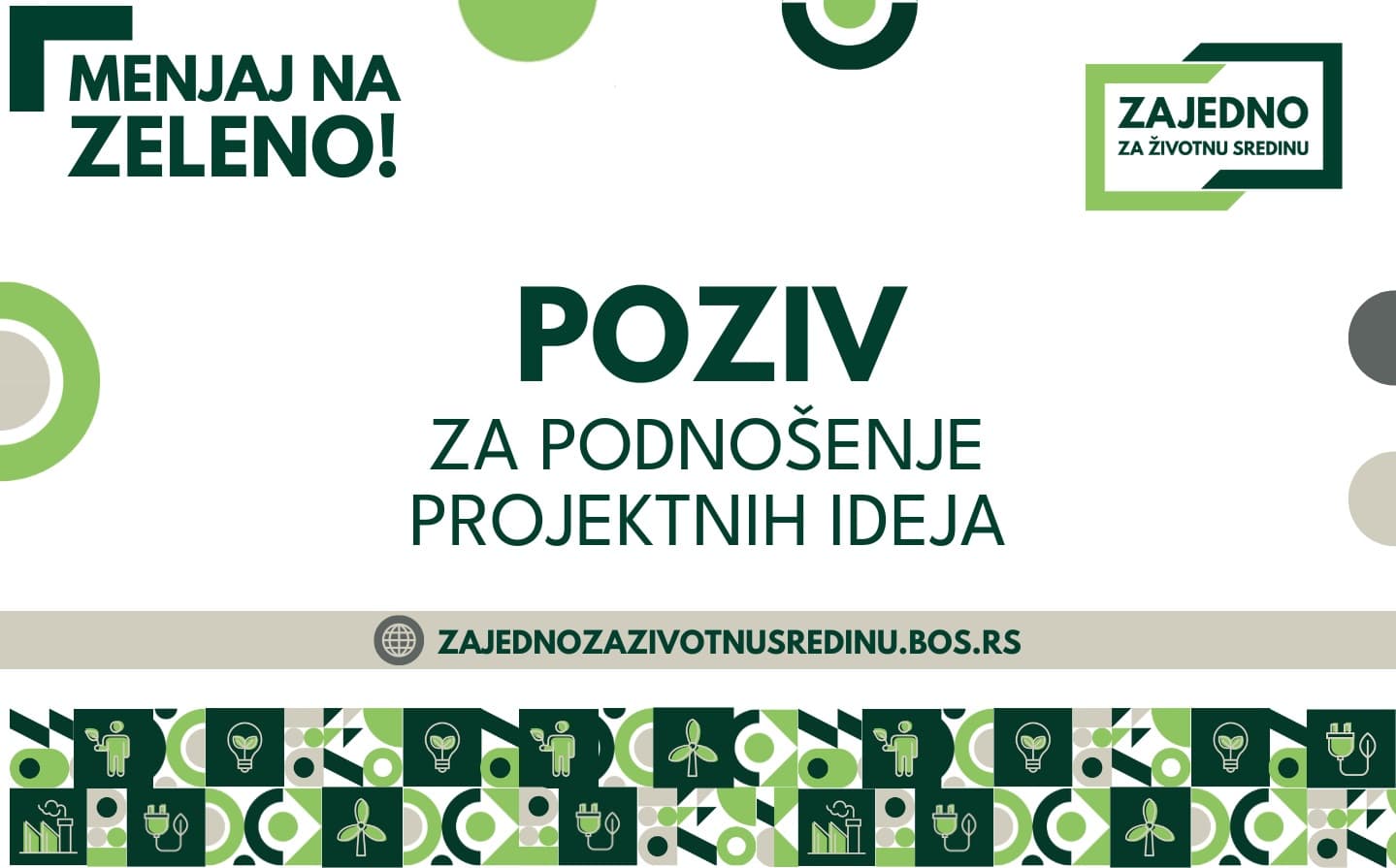 Poziv za organizacije civilnog društva i medije: Menjaj na zeleno!
