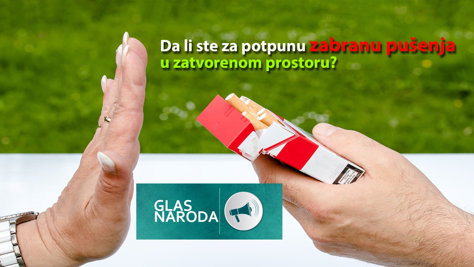 GLAS NARODA: Da li ste za potpunu zabranu pušenja u zatvorenom prostoru? (VIDEO)