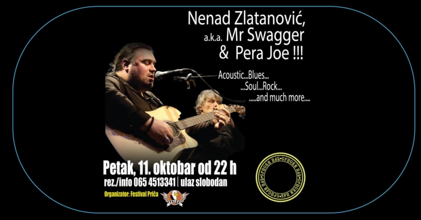 MR.SWAGGER & PERA JOE večeras u Srpskom pabu