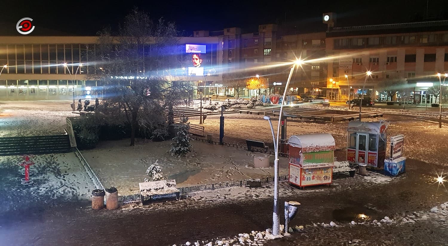 Sutra kiša, a usled naglog pada temperature krajem dana i sneg