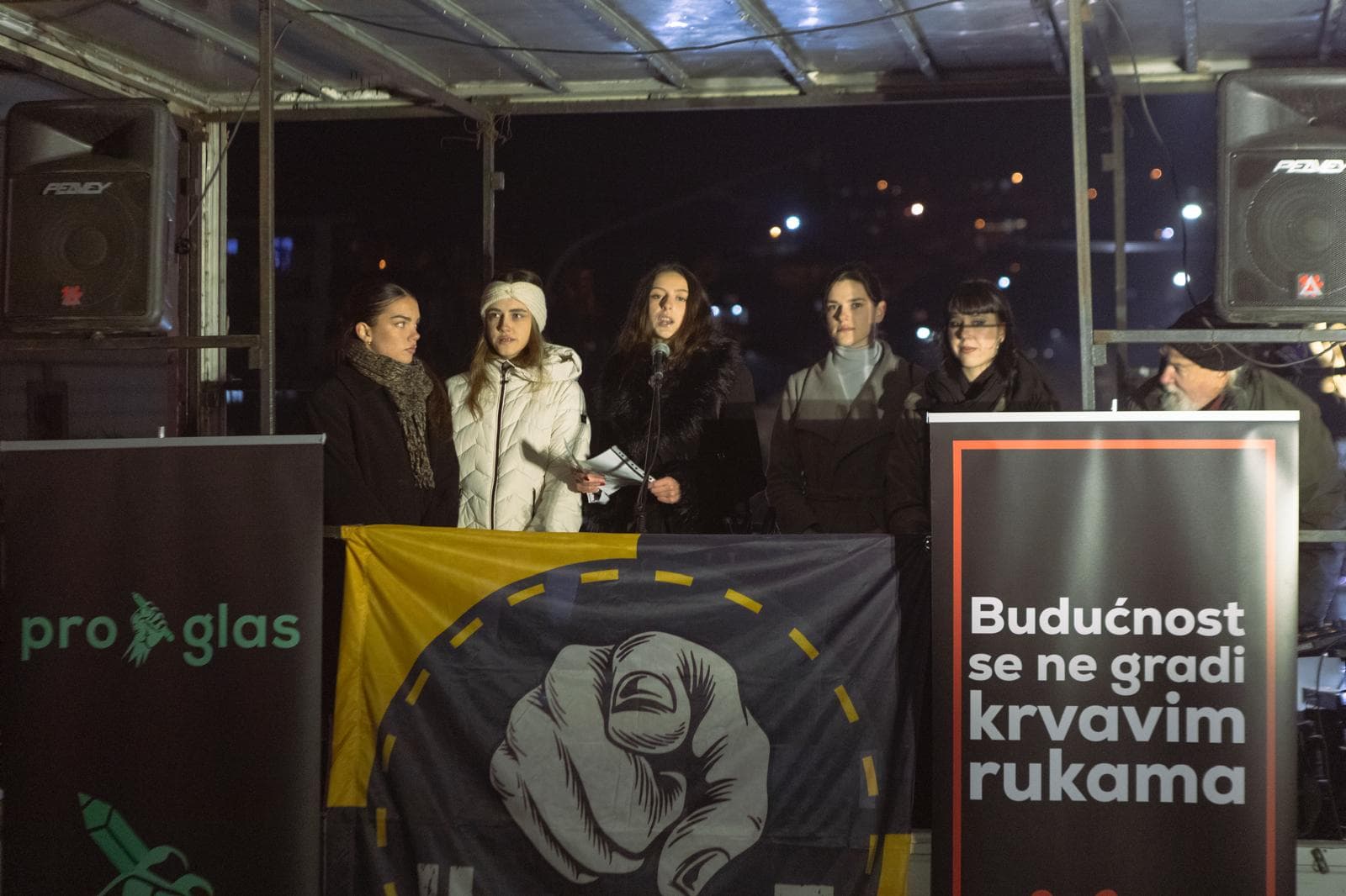 ProGlas u Gornjem Milanovcu: "Režimu se desila kičma - studenti koji žele da žive uspravno!"