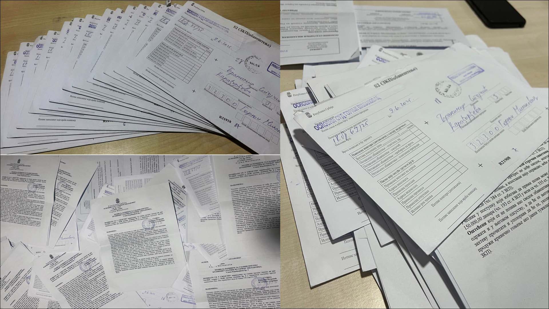 Aktivista UZINAT-a iz Gornjeg Milanovca dobio 16 krivičnih prijava