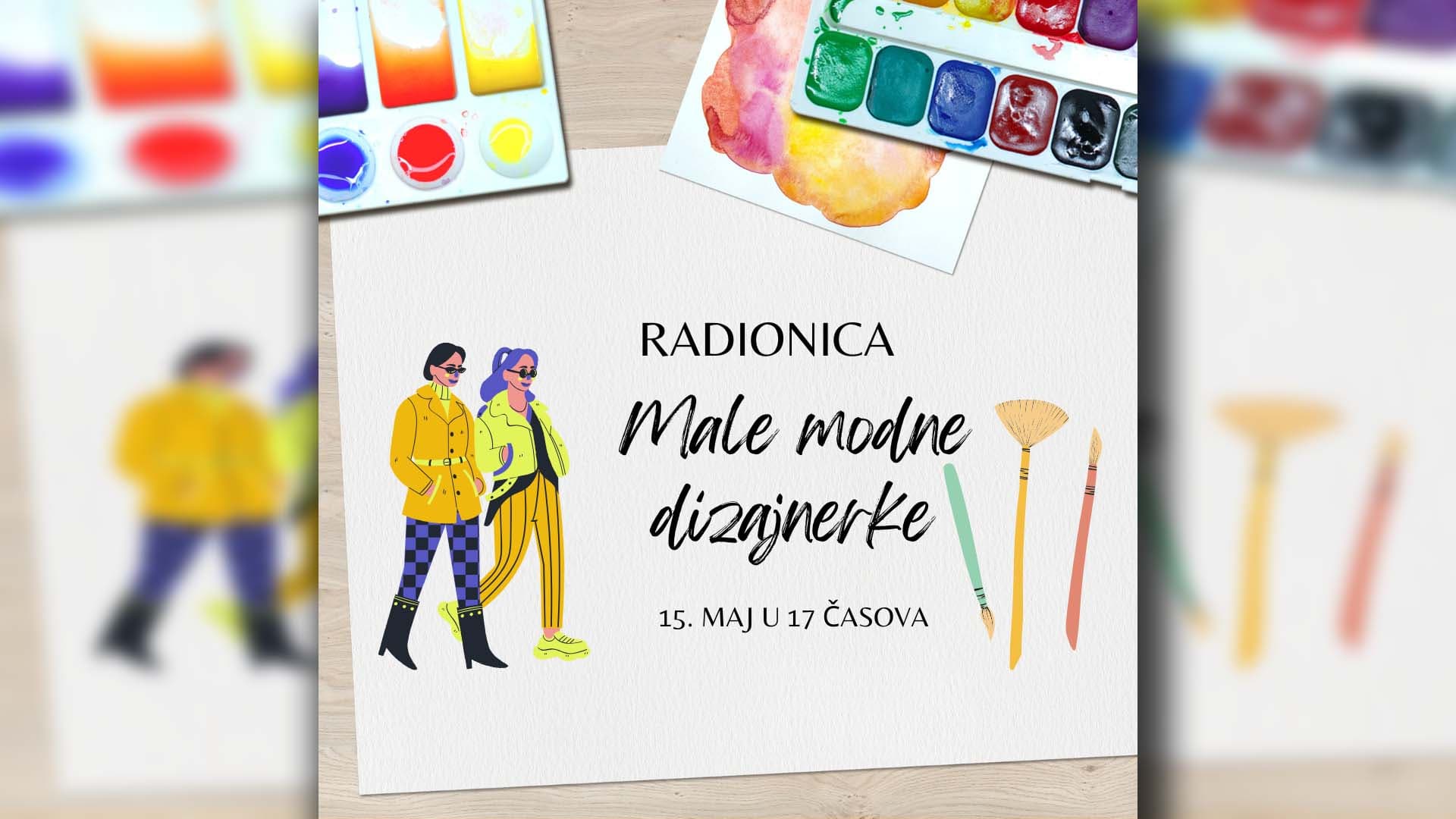 Kreativna radionica "Male modne dizajnerke" inspirisana izložbom "Heroine Spomen zbirke Pavla Beljanskog"