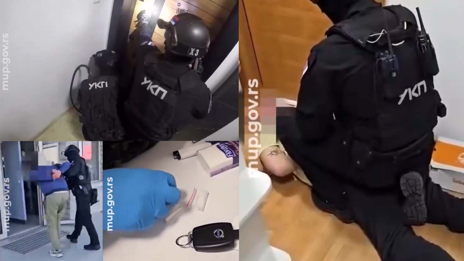Uhapšeni pripadnici kriminalne grupe u Čačku, Gornjem Milanovcu i Kraljevu (VIDEO)