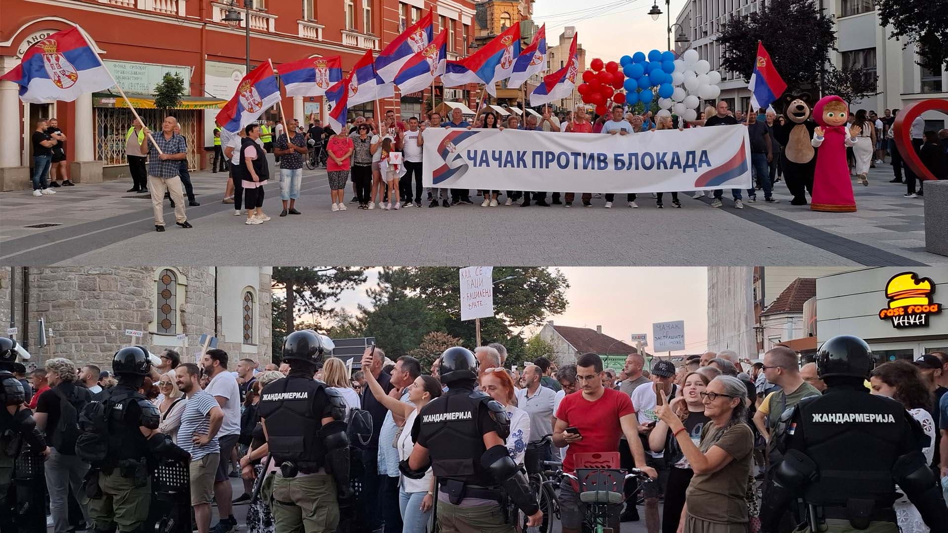 "Protiv blokada, za normalan život" - poslednji grčeviti spazam sistema koji se raspada