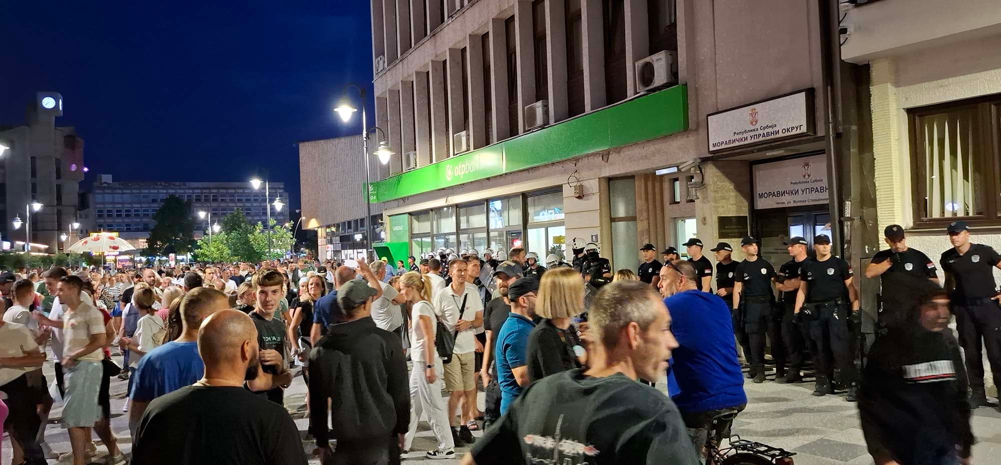 Poruka sa protesta u Čačku: "Svi zajedno, bez podela!"