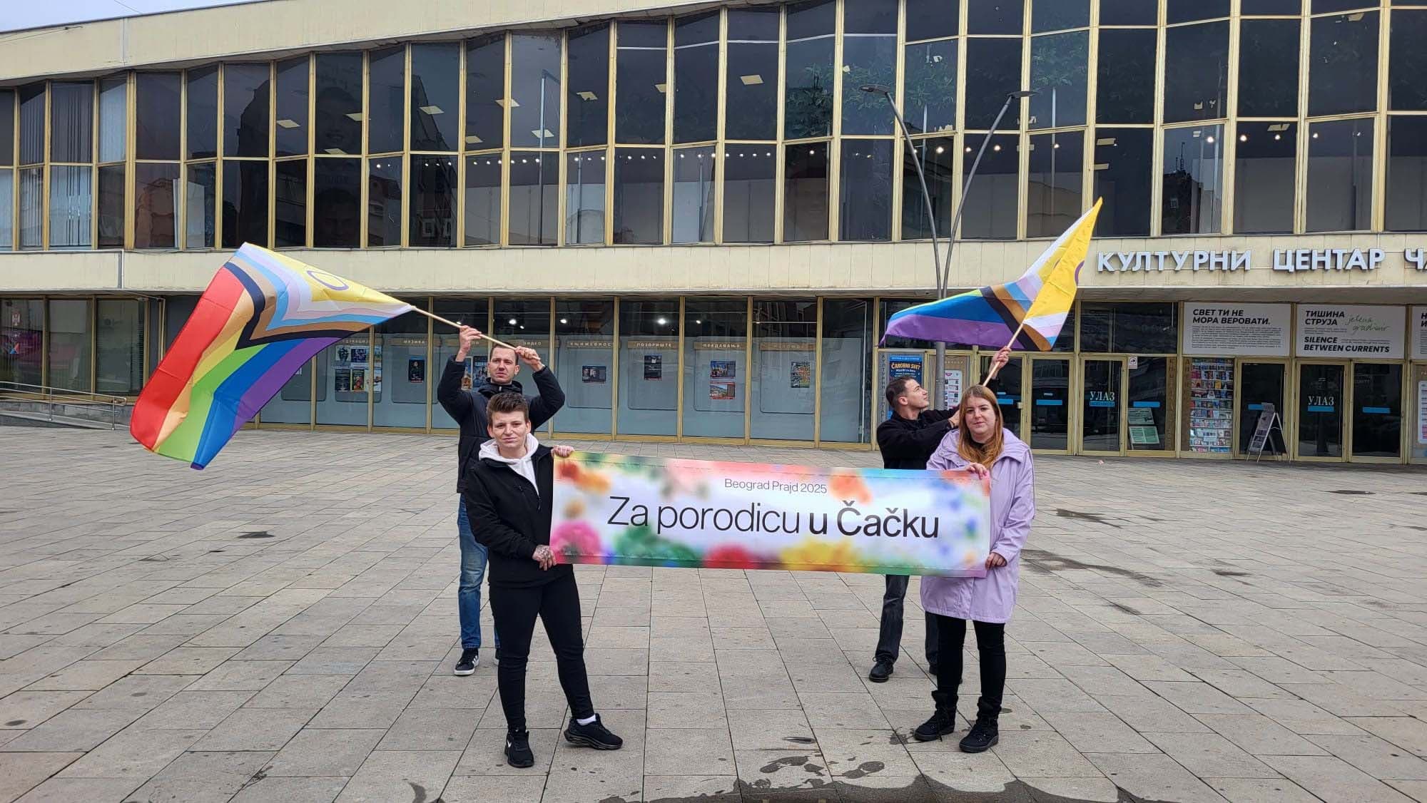 Udruženje Da se zna!: Održan završni Prajd karavan u Čačku i Užicu uz velike tenzije