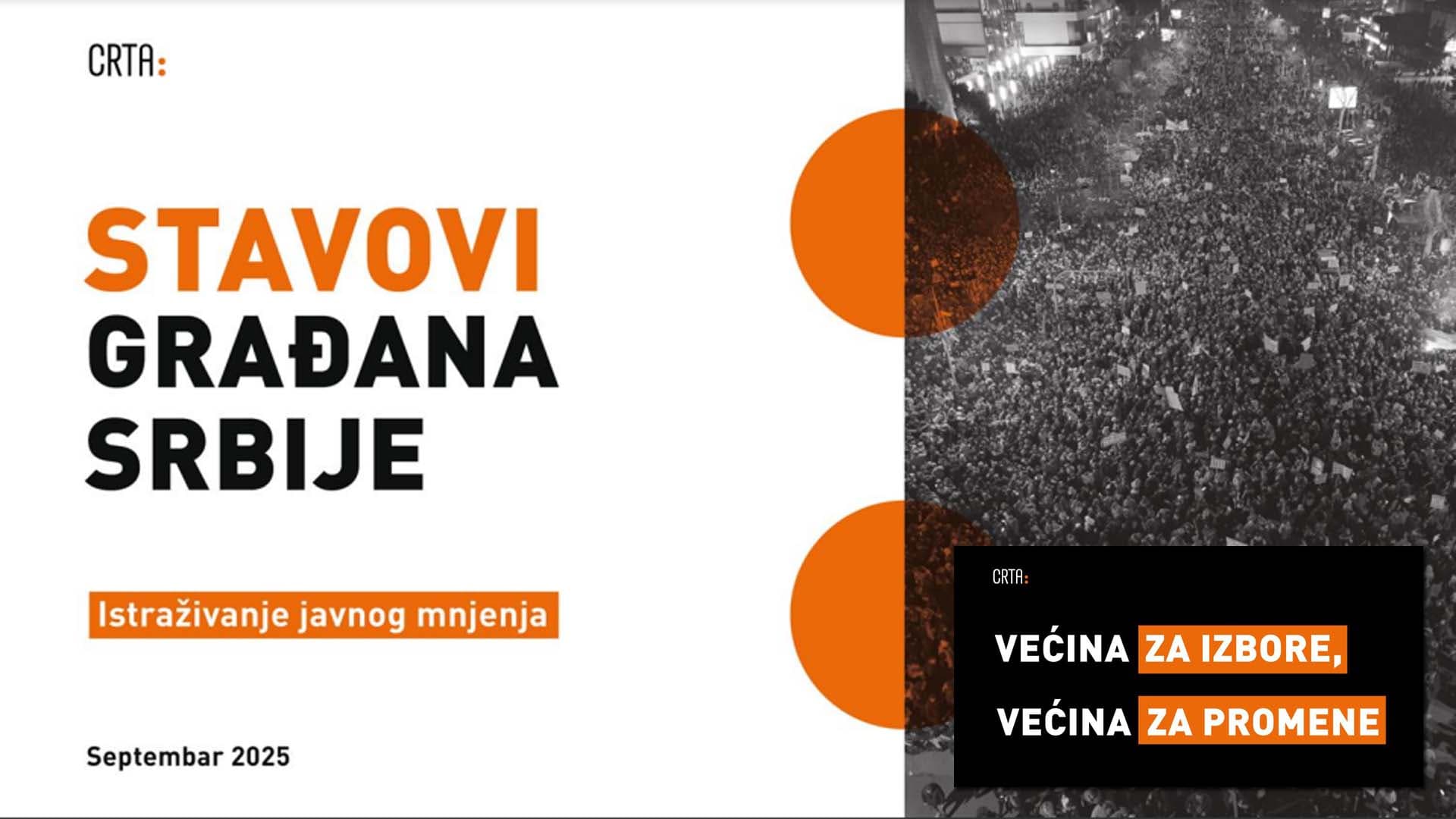 Istraživanje CRTE: Za studentsku listu 44 odsto, blok predvođen Vučićem na 32