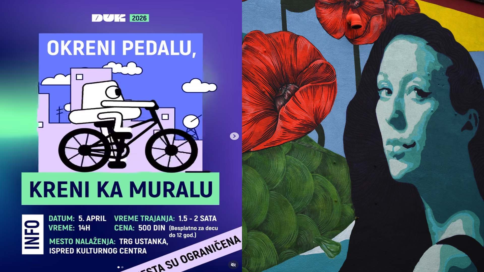 "Okreni pedalu, kreni ka muralu": Prva biciklistička tura kroz galeriju na otvorenom