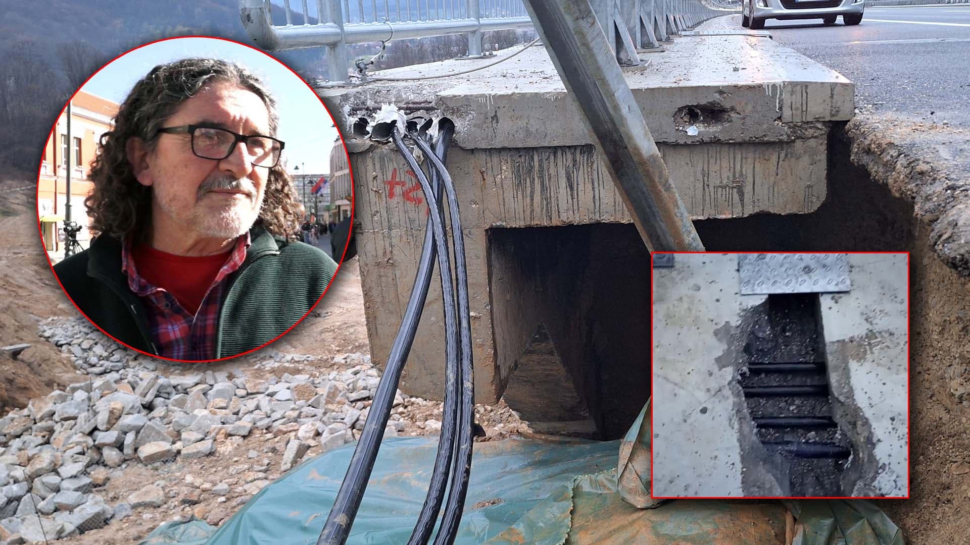 Inženjer Zoran Đajić upozorava: Klizište stiglo do samog auto-puta, nadvožnjak popušta, kablovi vise na sve strane!