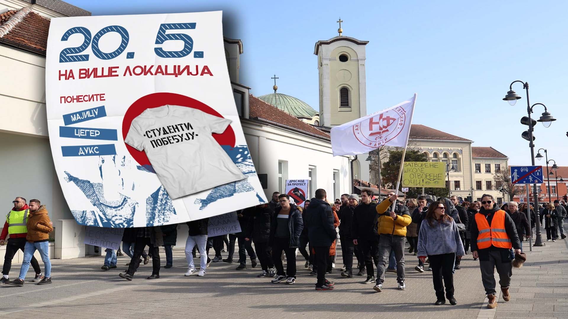 Godišnjica velikog protesta: Čačanski studenti obeležavaju godinu dana od "Zadnjeg voza za Čačak" uz akciju štampanja majica